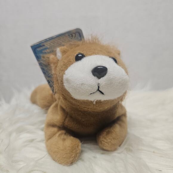 Vintage 1996 Lion Bean Bag Plush Pebble Pets Imperial Toy Plush Rare - Picture 1 of 9